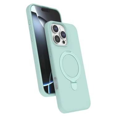 Mey İthalat®   iPhone 16 Pro Max Regal Magsafe Standlı Kapak - Su Yeşili