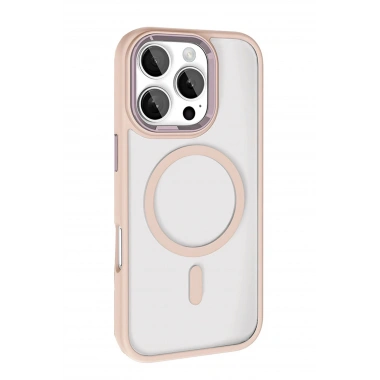 Mey İthalat®   iPhone 16 Pro Max Terea Magsafe Kapak - Pembe