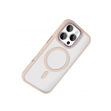 Mey İthalat®   iPhone 16 Pro Max Terea Magsafe Kapak - Pembe