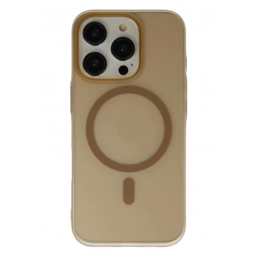 Mey İthalat®  iPhone 16 Pro Max Tuna PC Slim Magsafe Kapak - Çöl Titanyum