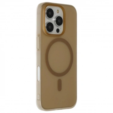 Mey İthalat®  iPhone 16 Pro Max Tuna PC Slim Magsafe Kapak - Çöl Titanyum