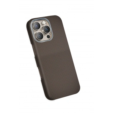 Mey İthalat®   iPhone 16 Pro Max Volt Magsafe Kapak - Kahverengi