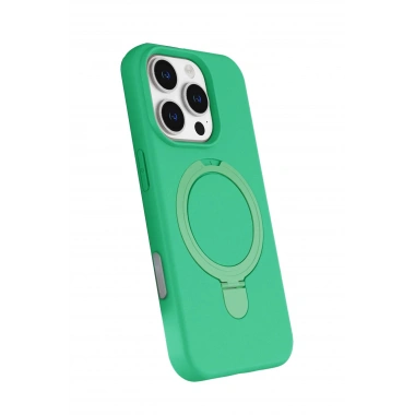 Mey İthalat®   iPhone 16 Pro Regal Magsafe Standlı Kapak - Yeşil