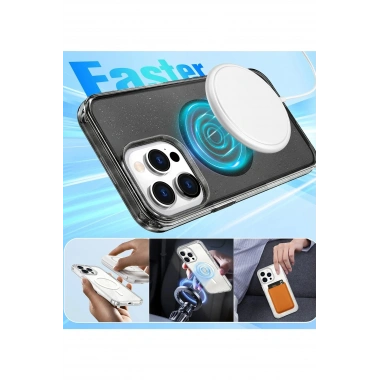 Mey İthalat® iPhone 16 Pro Star Magsafe Kapak - Pembe
