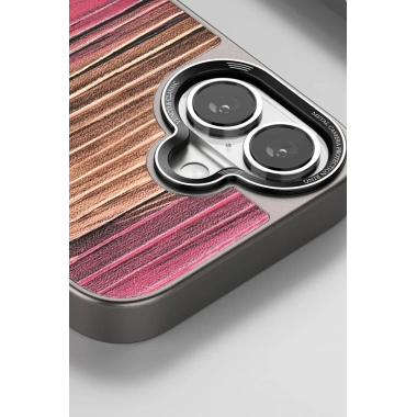 Mey İthalat®  iPhone 16 Pro Wave Kapak - Kahverengi