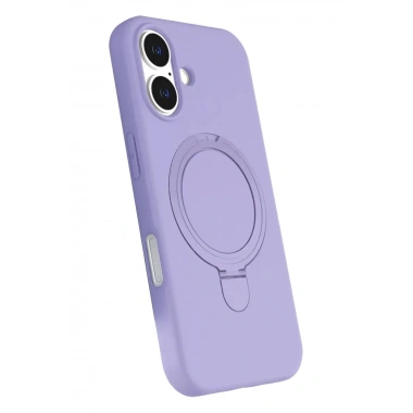 Mey İthalat®   iPhone 16 Regal Magsafe Standlı Kapak - Lila