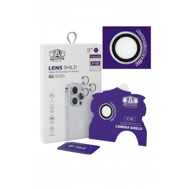 Mey İthalat®  iPhone 16E Bilvis Titan Kamera Lens - Beyaz