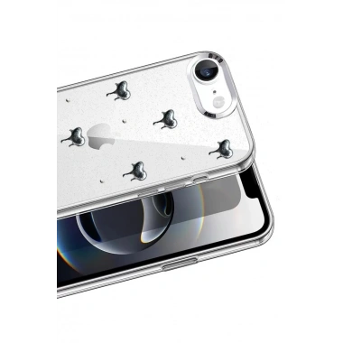 Mey İthalat®   iPhone 16E Fiyonk Desenli Kapak - Desen 1