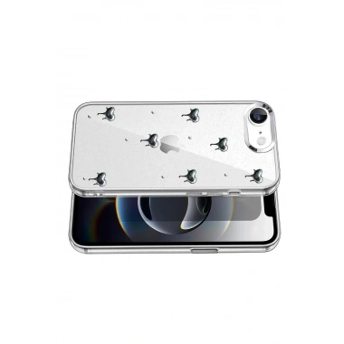 Mey İthalat®   iPhone 16E Fiyonk Desenli Kapak - Desen 1