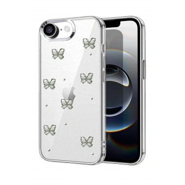 Mey İthalat®   iPhone 16E Fiyonk Desenli Kapak - Desen 9