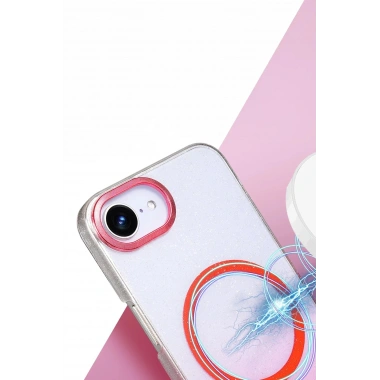 Mey İthalat®   iPhone 16E Glossy Magsafe Kapak - Mor