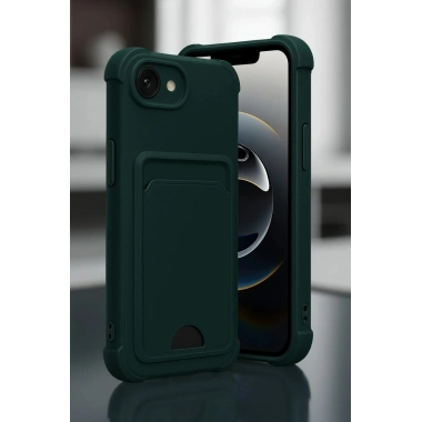 Mey İthalat®   iPhone 16E Kelvin Kartvizitli Silikon - Derin Mor