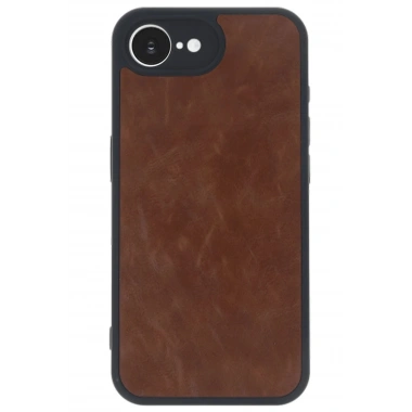 Mey İthalat®  iPhone 16E Kılıf Aras Deri Kapak - Taba