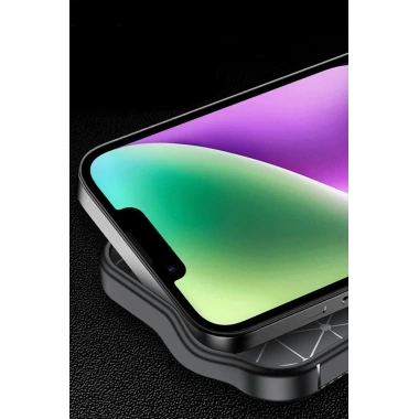 Mey İthalat®   iPhone 16E Kılıf Auto Focus Karbon Kapak - Siyah
