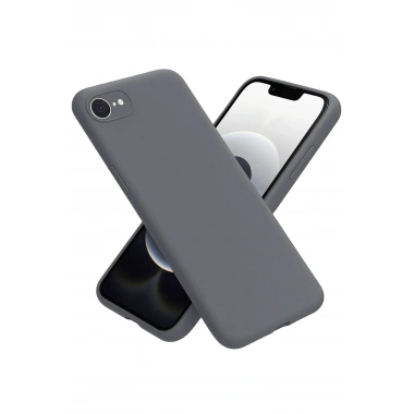 Mey İthalat®  iPhone 16E Kılıf First Silikon - Gri
