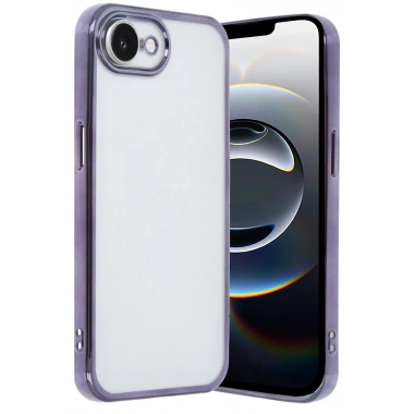 Mey İthalat®  iPhone 16E Kılıf  Lensli Silikon - Mor