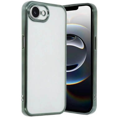 Mey İthalat®  iPhone 16E Kılıf  Lensli Silikon - Yeşil