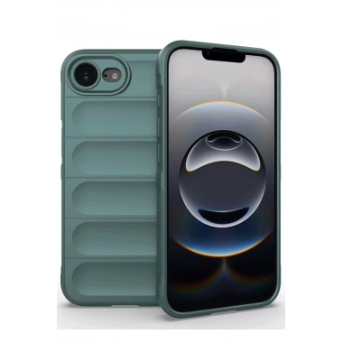 Mey İthalat®  iPhone 16E Kılıf Optimum Silikon - Koyu Yeşil