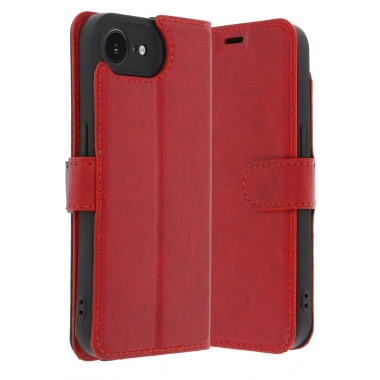 Mey İthalat®  iPhone 16E Kılıf Trend S Plus Kapaklı Kılıf - Kırmızı