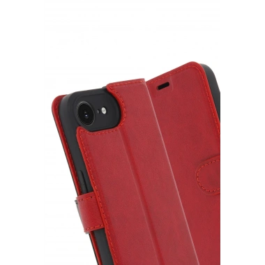 Mey İthalat®  iPhone 16E Kılıf Trend S Plus Kapaklı Kılıf - Kırmızı