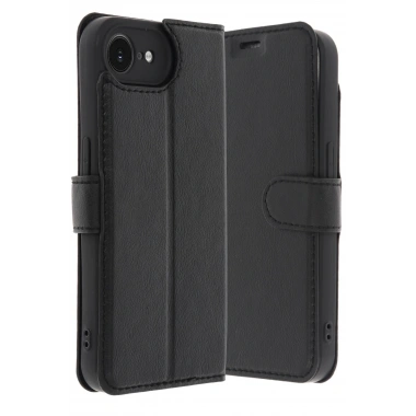 Mey İthalat®  iPhone 16E Kılıf Trend S Plus Kapaklı Kılıf - Siyah
