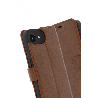 Mey İthalat®  iPhone 16E Kılıf Trend S Plus Kapaklı Kılıf - Taba