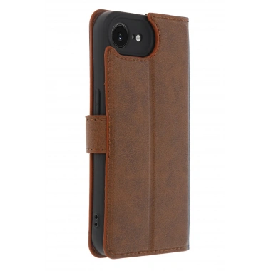 Mey İthalat®  iPhone 16E Kılıf Trend S Plus Kapaklı Kılıf - Taba