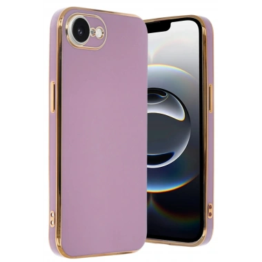 Mey İthalat®  iPhone 16E Kılıf Volet Silikon - Mor