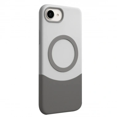 Mey İthalat®   iPhone 16E Velar Magsafe Kapak - Natural Grey