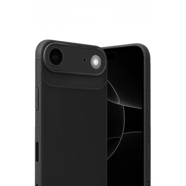 Mey İthalat®   iPhone 17 Air Auto Focus Karbon Kapak - Siyah