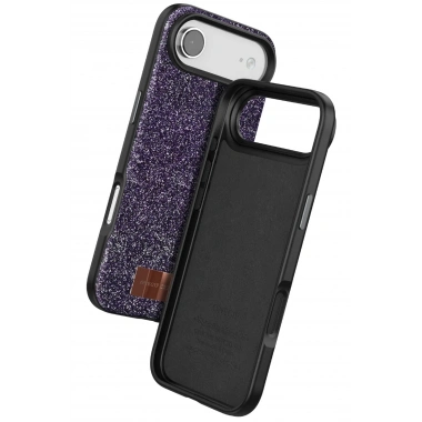 Mey İthalat®   iPhone 17 Air Bright Simli Kapak - Derin Mor