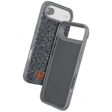 Mey İthalat®   iPhone 17 Air Bright Simli Kapak - Gümüş
