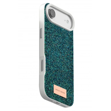 Mey İthalat®   iPhone 17 Air Bright Simli Kapak - Koyu Yeşil