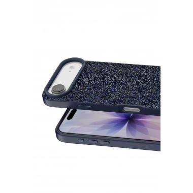 Mey İthalat®   iPhone 17 Air Bright Simli Kapak - Mavi