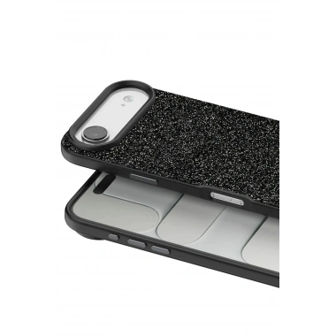 Mey İthalat®   iPhone 17 Air Bright Simli Kapak - Siyah