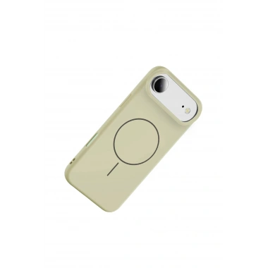 Mey İthalat®   iPhone 17 Air Jully Magsafe Kapak - Bej