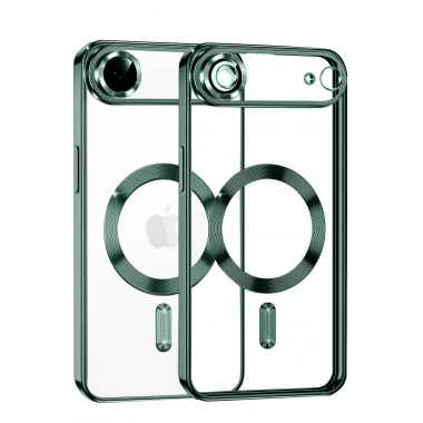 Mey İthalat®   iPhone 17 Air Kross Magneticsafe Kapak - Koyu Yeşil