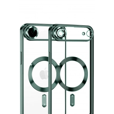 Mey İthalat®   iPhone 17 Air Kross Magneticsafe Kapak - Koyu Yeşil
