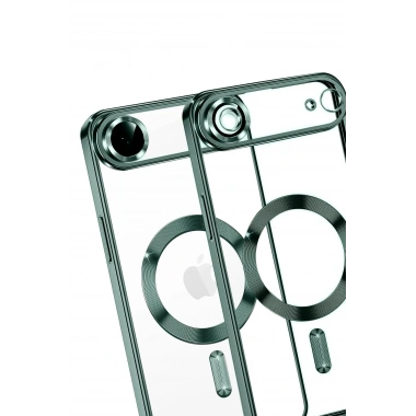 Mey İthalat®   iPhone 17 Air Kross Magneticsafe Kapak - Koyu Yeşil