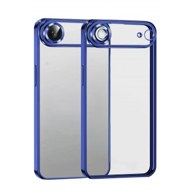 Mey İthalat®   iPhone 17 Air  Lensli Silikon - Lacivert