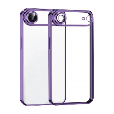Mey İthalat®   iPhone 17 Air  Lensli Silikon - Mor