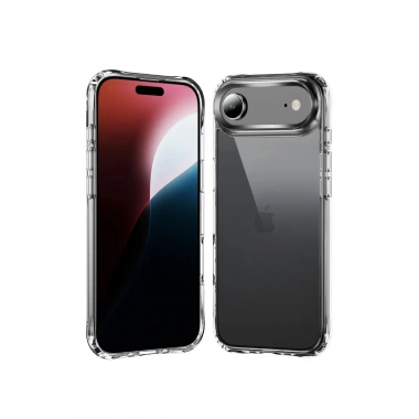 Mey İthalat®   iPhone 17 Air Lüx Şeffaf Silikon - Şeffaf