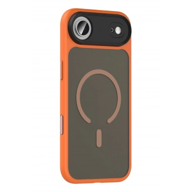 Mey İthalat®   iPhone 17 Air Megane Magsafe Kapak - Turuncu