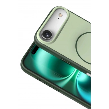 Mey İthalat®   iPhone 17 Air Neva Magsafe Kapak - Koyu Yeşil