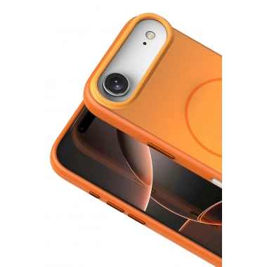 Mey İthalat®   iPhone 17 Air Neva Magsafe Kapak - Turuncu