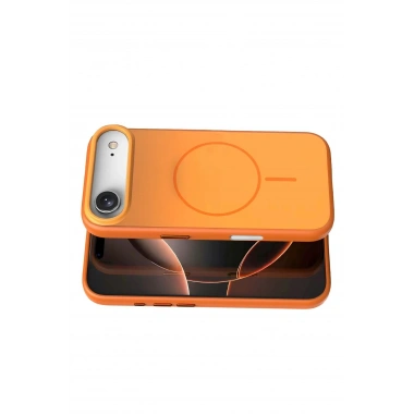 Mey İthalat®   iPhone 17 Air Neva Magsafe Kapak - Turuncu