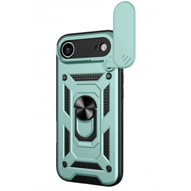 Mey İthalat®   iPhone 17 Air Pars Lens Yüzüklü Silikon - Yeşil