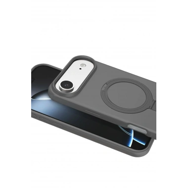 Mey İthalat®   iPhone 17 Air Regal Magsafe Standlı Kapak - Titan Gri