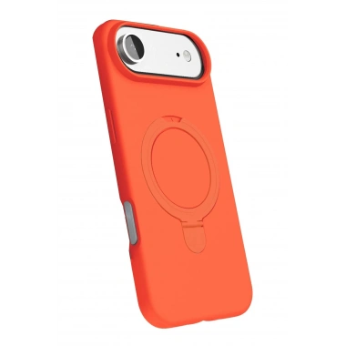 Mey İthalat®   iPhone 17 Air Regal Magsafe Standlı Kapak - Turuncu