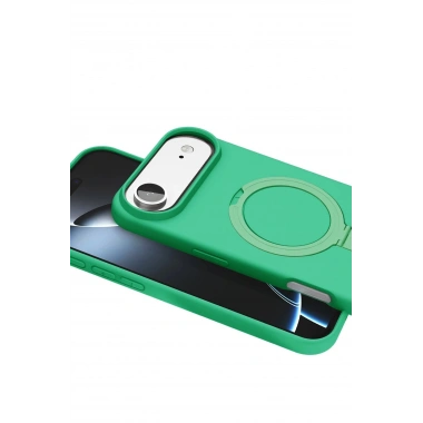 Mey İthalat®   iPhone 17 Air Regal Magsafe Standlı Kapak - Yeşil
